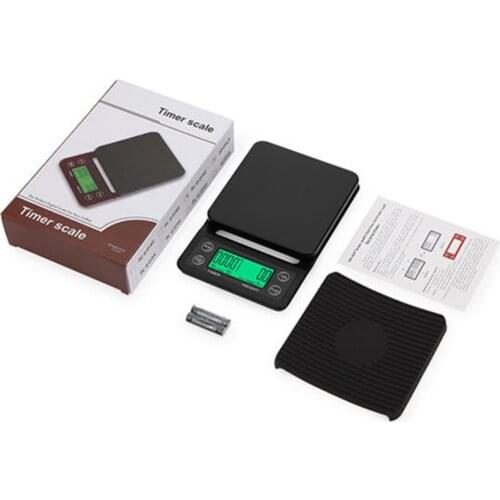 3kg/0.1g 5kg/0.1g Precision Drip Coffee Scale With Timer Portable Electronic Digital Multifunction Kitchen Scale LCD Scales