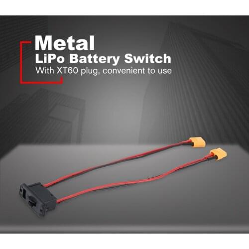 Large Current Electronic Switch Lipo Battery Switch On Off Power Switch With XT60 Plug RC Model Set For RC Car Boat