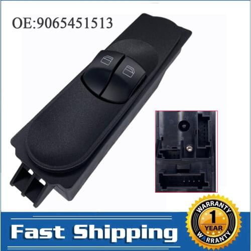 Master Power Window Control Switch Button Console for Mercedes-Benz Vito Viano W639 Sprinter W906 Crafter 30-35 30-50 9065451513