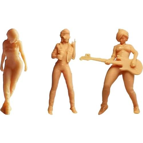 1/64 Cool Girl Miniature Tiny People Layout Scenario Children Toy Ornaments