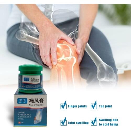 Gout Cream Foot Thumb Analgesic Oinment Treatment Gout Cause Waist Leg Joint Bone Pain Relief Health Sore Neck Back Care