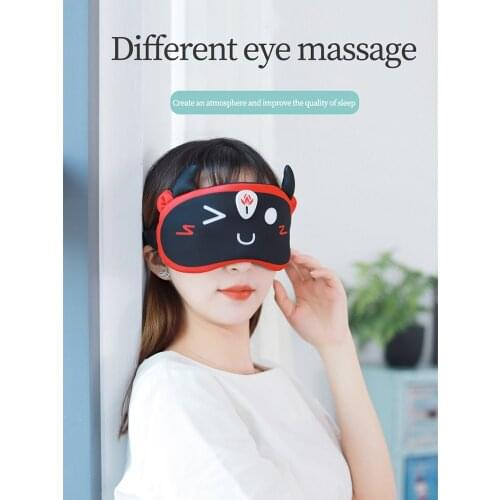 Wireless Charging Eye Massager Hot Compress Relieve Eye Fatigue Sleep Travel Eye Shade Mask