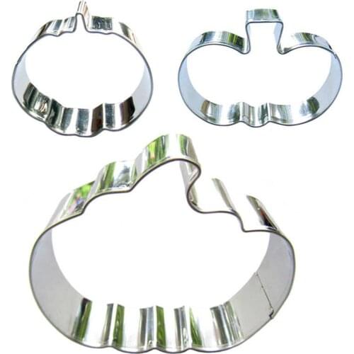 Mini Pumpkin, Big pumpkin shaped 3 piece biscuit cutting molds, baking tools, cake decorating soft candy tools