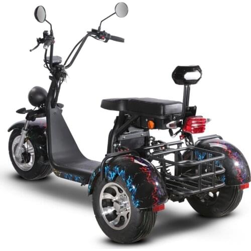 Motor Bike 2000W Brushless Citycoco Adult Off Road Electric Motorcycle Scooter Elektro Scooter 3 Wheel Fat Fire with EEC/COC