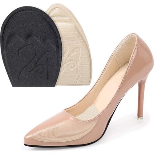 High Heel Soft Insert Anti-Slip Foot Protection Pain Relief Women Shoe Insert Insoles FootCare Forefoot Insoles Shoe Sponge Pads