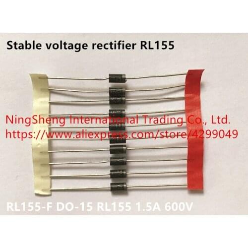 Original new 100% import stable voltage rectifier RL155-F DO-15 RL155 1.5A 600V
