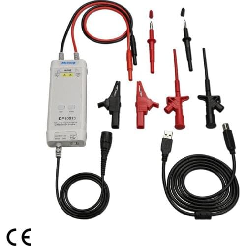 Oscilloscope 1300V 100MHz High Voltage Differential Probe Kit 3.5ns Rise Time 50X/500X Attenuation Rate DP10013