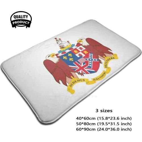 Coat Of Arms Door Mat Foot Pad Home Rug Coat Of Arms State America Flag Symbol Seal Usa