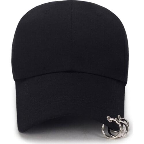 Adjustable Breathable Baseball Cap Hanging Ring Casual Dad Cap Sun Protective Outdoor Sports Cap Trucker Hat Unisex