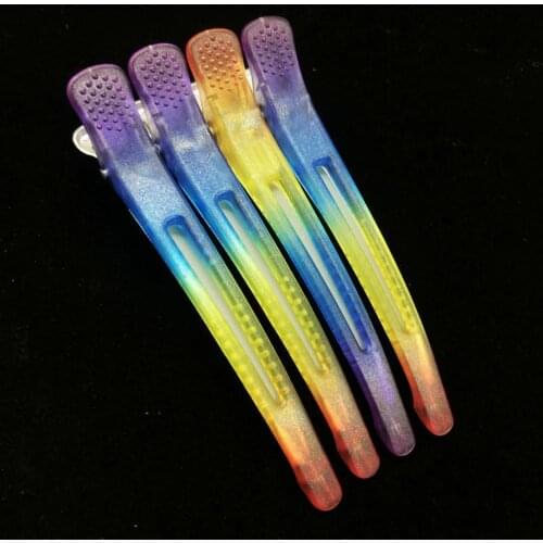 Colorful Hair Clips Non-slip Sectioning Pinup Hair Duckbill Hairpin Hairgrip Professional Salon Hairdressing Styling Tool