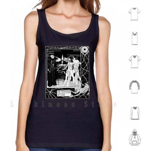 The Temptation Of Flesh Tank Tops Vest Sleeveless Hellraiser Clive Barker Puzzle Box Film Fiction Book Aubrey Beardsley Black