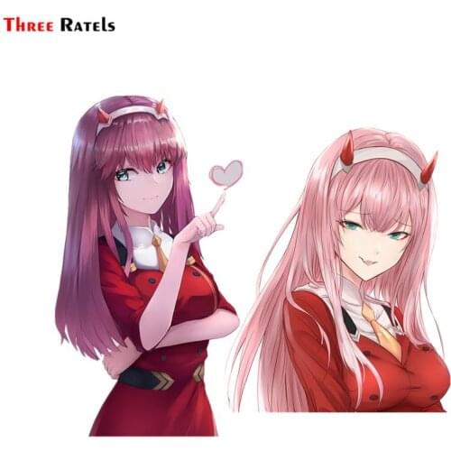 Three Ratels FC532 Darling In The Franxx 002 Zero Two Anime Sex Girl Sticker Decal