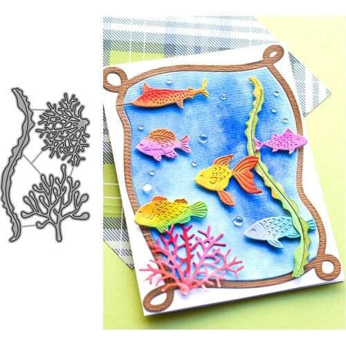 Seagrass Seaweed Metal Cutting Dies for Scrapbooking Handmade Tools Mold Cut Stencil New 2021 DIY Card Make Mould Model Craft