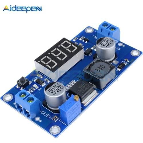 XL6009 LED Digital Non-isolation DC-DC Step Up Boost Module Adjustable 4.5-32V to 5-35V Step-up Voltage Regulator Transformer