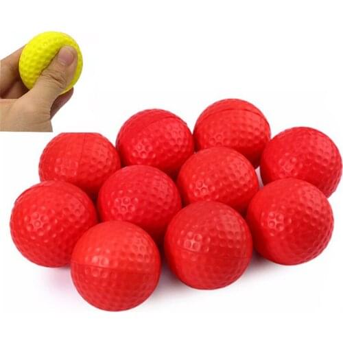 20 pcs Soft Bright Color Light Indoor Outdoor Training Practice Golf Sports Elastic PU Foam Balls 6 Colors