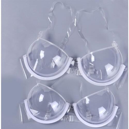 2017 Transparent Clear Push Up Bra Strap Invisible Bras Women Underwire 3/4 Cup