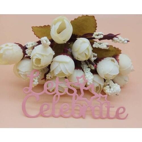 Lets celebrate Star Cutting Dies without clear stamp 2018 New cutting die for DIY Scrapbooking Decorative Dies