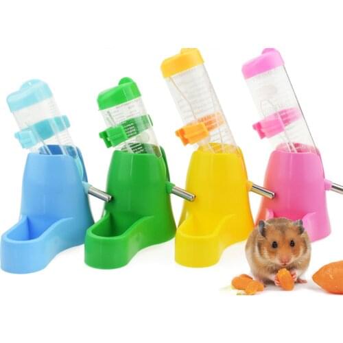3 In 1 Hamster Water Bottles Plastic Automatic Feeding Device Food Container Small Animal Drinking Fountain Hamster Accessories