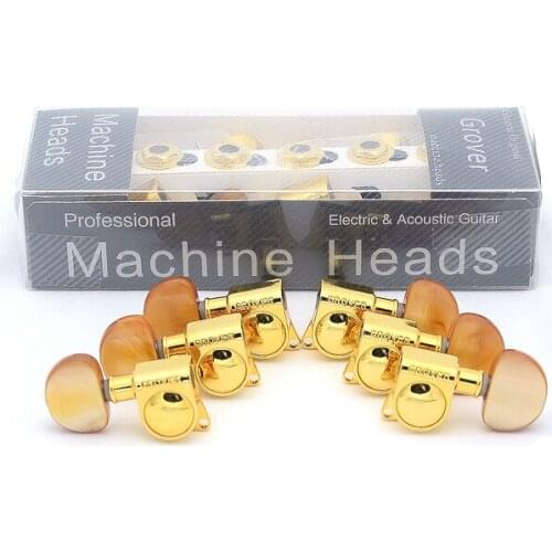 1Set 3R-3L Original Genuine Guitar Machine Heads Tuners 1:18 Gold