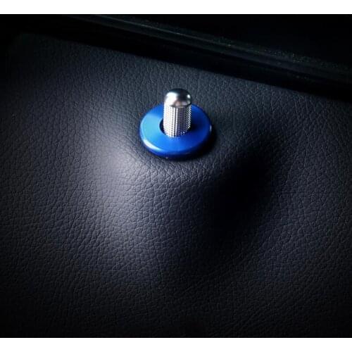 For Mercedes Benz GLC /For C Class 2015-2018 4PCS Aluminum Alloy Car Interior Door Lock Pin Pins knob Frame Cover Trim Moldings