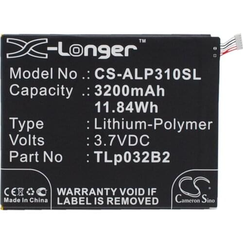 Cameron sino battery for Alcatel One Touch Pixi 3 8.0 3G One Touch Pixi 3 8.0 WiFi,One Touch Pixi 8,One Touch POP7