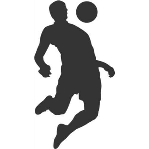 Football Soccer Players Car Sticker Vinyl Decal Art Silhouette Black/Silver BA512