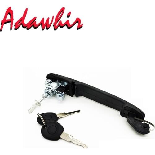 Car Exterior Door Handle With Key Lock for VW POLO Hatchback MK4 6N1 94-99 6N0837207C 6N0837207D