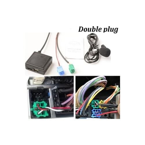 Car Bluetooth Module 6 Pin 3.5 MM AUX TF USB Adapter Wireless Radio Player Stereo Audio Module for Renault 2005-2011 Models