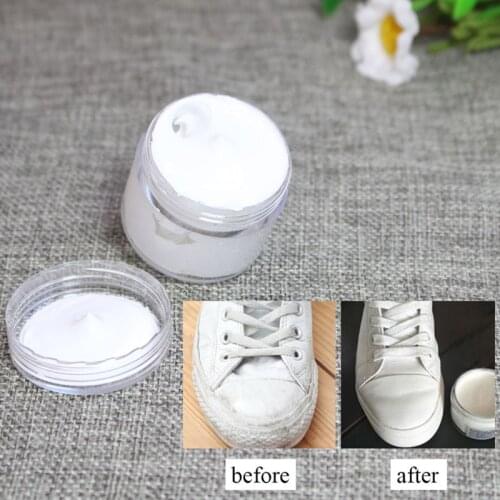 White Leather Paint Shoe Cream Coloring for Bag Sofa Car Seat Scratch 50ml Leather Dye Repair Restoration Color Change Paint