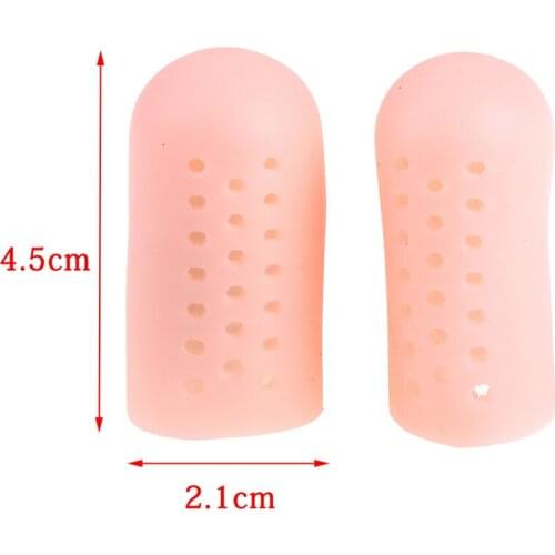 HOT 1Pair Finger Gel Tube Insoles Toe Sleeve Gel Toe Cap Cover Protector for Corn Blisters Bunion Massager Pain Relief