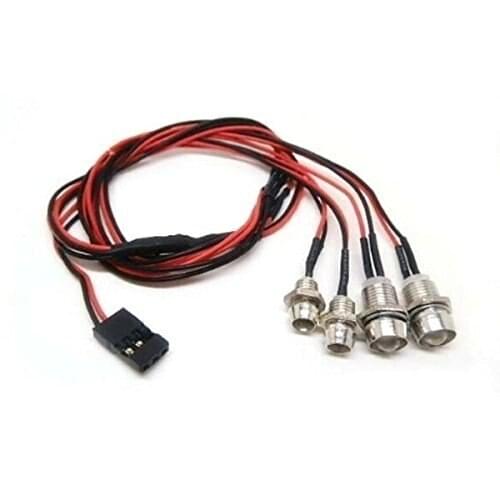 EBOYU(TM) 4 leds LED Light Set Headlight Taillight for Rc Car Truck Tank HSP Tamiya D3