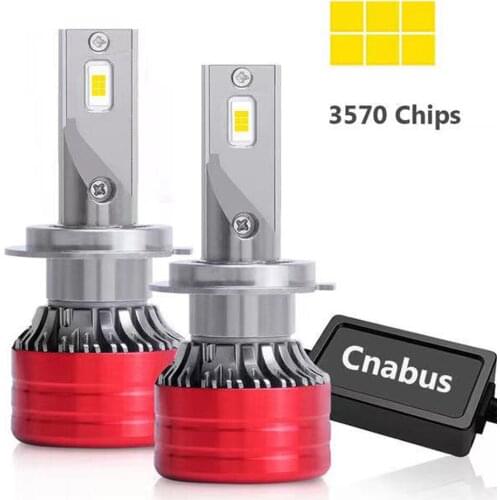 Dukallson 2Pcs Car Headlight H1 H3 H4 H7 LED Mini Canbus H8 H11 9005 HB3 9006 HB4 30000LM CSP Auto Lights Automobiles Turbo Lamp