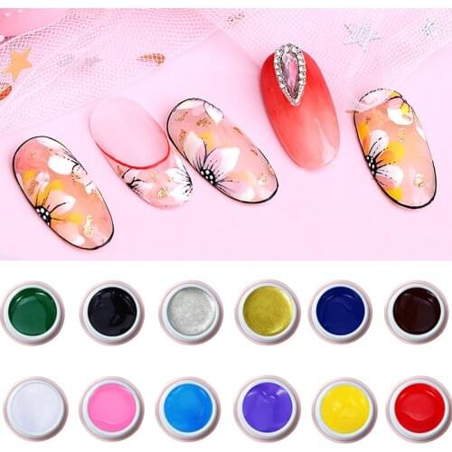 PinPai 10ml Nail Painting Gel Draw Liner Pattern Paste Nail Gel Polish for Manicure Soak Off UV LED Gel Lacquer Varnish Esmalte