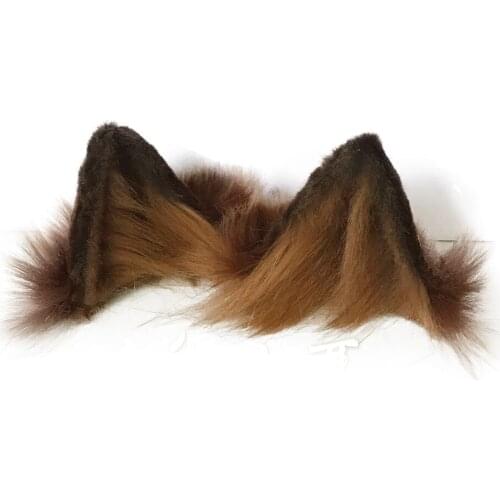 Game Arknights Skyfire Ears and Tail Plush Cosplay Accessories for Halloween Carnival Party Toys Fans Childrens Gifts