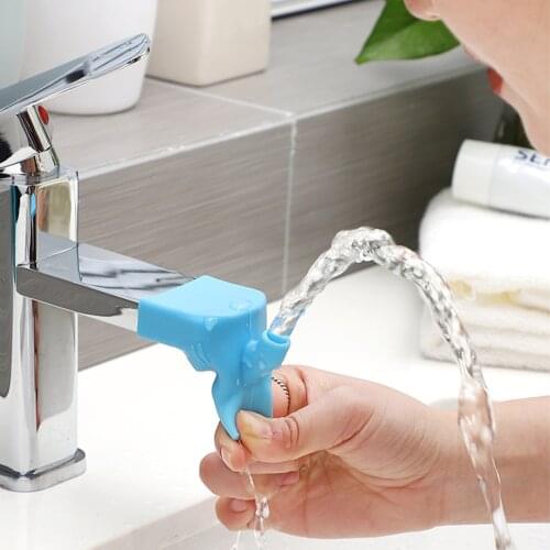 Creative Faucet Extender Kitchen Bathroom Water Tap Extension Kids Water Reach Faucet Silicone Extender Kitchen Accessorie Tools