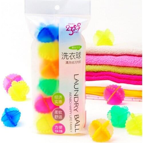 12PCS/Bag Laundry Dryer Washing Ball Clean Ball Machine Wash Cleaner Reusable for Home Hotel using