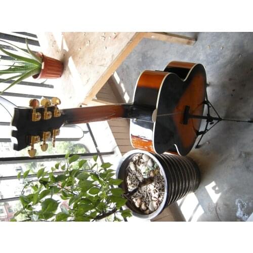 China guitar factory custom new J200 sunburst acoustic guitar sunburst 8yue11