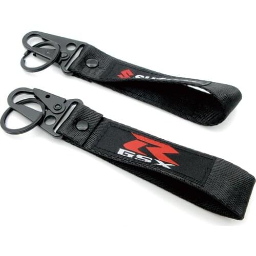 New Embroidery Key Holder Chain GSX-R LOGO Collection Keychain For Suzuki GSXR GSXS GSX 750 600 1000 Motorcycle Key Ring Keyring