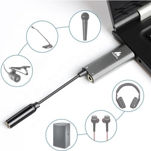 Professional 7.1 Sound Card Sound Mixer Studio Recording Audio Interface USB External Sound Card