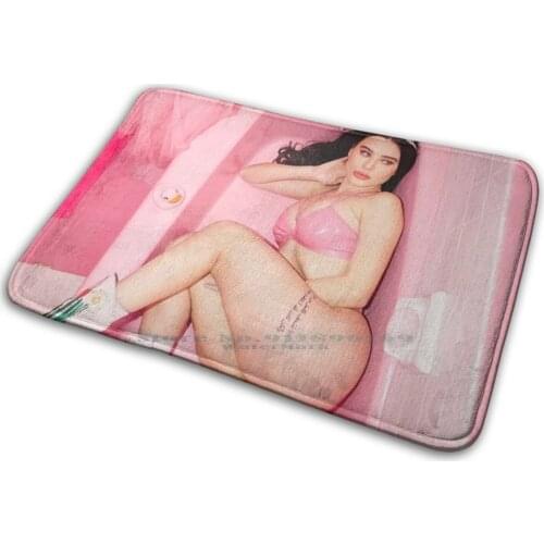 Pink Lana Bathroom Mat Rug Carpet Anti-Slip Bedroom Entrance Door Mat Japan Japanese Sexy Love Beautiful Girls Girls Magazine