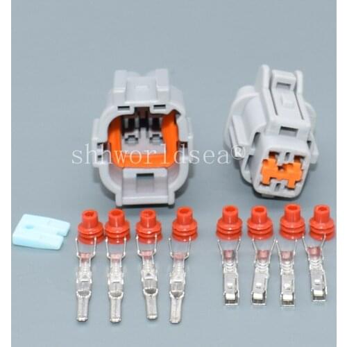 Shhworldsea 4 PIN 2.2MM Water spray motor plug auto Oxygen sensor connector Automtoive waterproof electrical socket 6185-1171