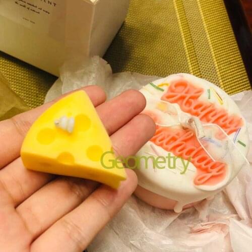 Handmade Cheese Candle Silicone Molds DIY Soap Making Home Scented Decoration Baking Moulds Gift for friends