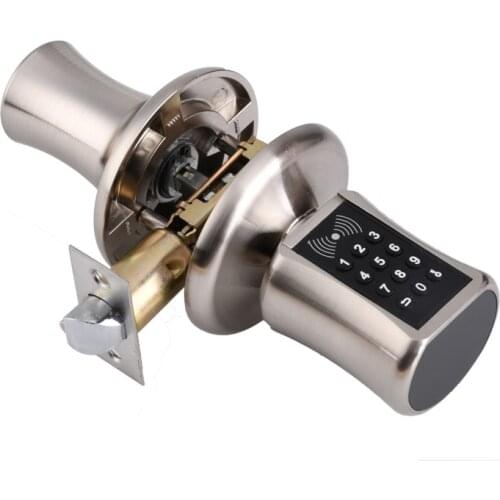 Security door handle lock keyless entry system smart password card deadbolt door lock