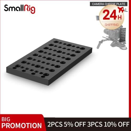 SmallRig DSLR Camera Cheese Plate Multi-purpose Mounting Plate for Articulating Arms, Rods, Batteries Attachment 1092