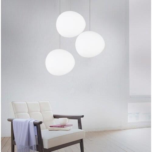 Modern Pendant Lights Italy Gregg Pendant Lamp Globe Glass Egg Hanglamp Living Dining Room Kitchen Indoor Lighting Fixture