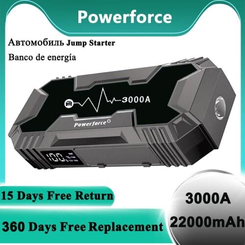 3000A Booster Jump Starter Can Start 10L RV 8L Gasoline Car Trucks/Motorcycles/SUVs/Boats/Tractors