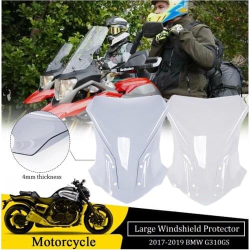 Windshield Windscreen For BMW G310GS 2017 2018 2019 Double Bubble Wind Screen Deflectors Visor Protector G310 GS Super Durable