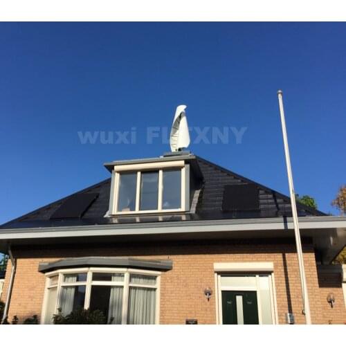 Vertical axis meglev generator Black and pure white wind turbine 600W 12V24V48V with mppt controller for home electricity