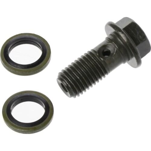 Motorcycle Brake Hollow Screw M10 x 1.25 Single Banjo Bolt For Honda Yamaha Suzuki