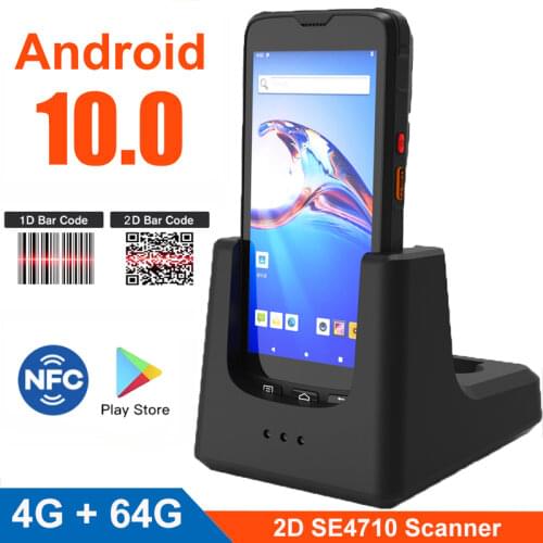 Qctacore Android 8.1 Mobile Data Collector 1D / 2D Barcode Scanner IP67 Rugged Handheld PDA UHF RFID reader with 3G RAM 32G ROM